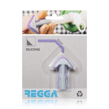 Aplicator silicon Regga, mov, forma plata, 8 mm