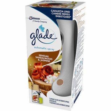 Odorizant camera Glade automatic spray, cu rezerva Sandalwood, 269 ml