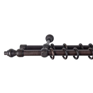 Galerie lemn masiv Sndeco,wenge,D 28 mm,240 cm