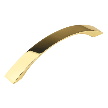 Maner Teko MB56, aluminiu, auriu, lucios, M4, 128 mm