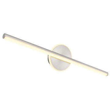 Aplica de perete Globo Pepe, nichel/acril, 1 x LED 10 W, nichel, 608 x 130 mm