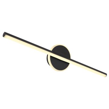 Aplica de perete Globo Pepe, metal/acril, 1 x LED 10 W, negru, 608 x 130 mm