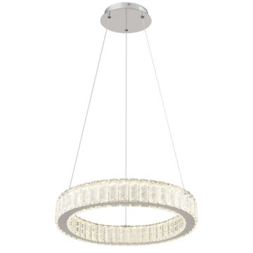 Lustra Globo Mucky, cristale, LED 50 W, telecomanda, diametru 50 cm, inaltime 120 cm