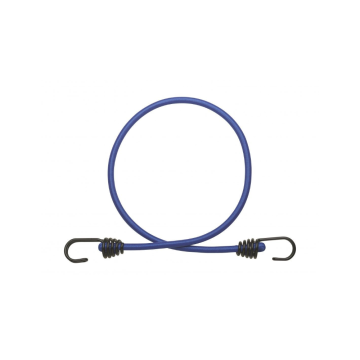 Cordon cauciuc cu carlig simplu Thirard, latex si otel, albastru, grosime 8 mm, 1 m