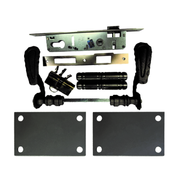 Set montaj poarta pietonala Ferrobrand, fier forjat, negru