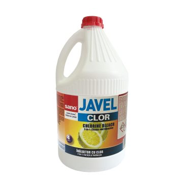 Clor inalbitor Sano, parfum de lamaie, incolor, 4 l