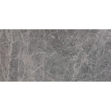 Marmura interior gri-negru Dark Grey, glazurata, finisaj semilucios, dreptunghiulara, grosime 20 mm, 60 x 30 cm