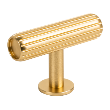 Buton pentru mobila Rille, finisaj alama intunecata periata, 55 x 38.5 mm