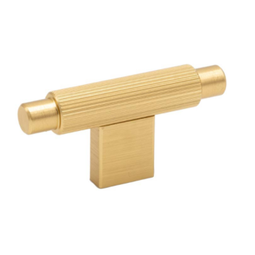 Buton T Arpa, aluminiu, finisaj alama periata, 7 x 3.5 mm