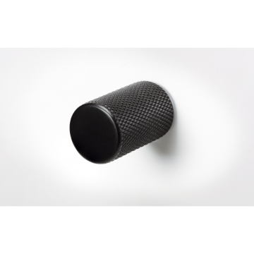 Buton Graf, aluminiu, negru, diametru 17.5 mm