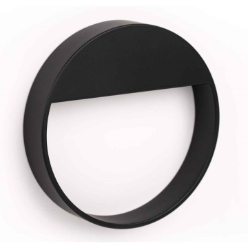Maner rotund Bau, zamac, negru, 90 mm