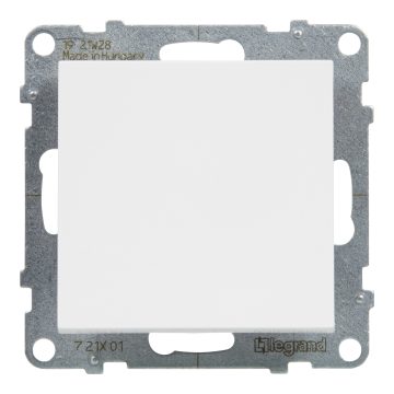 Intrerupator simplu Legrand, IP44, montaj incastrat, alb, 729 x 729 mm
