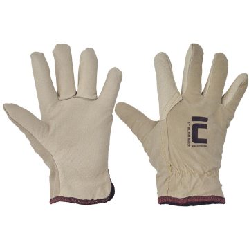 Manusi iarna protectie Cerva Heron, piele, marimea 11, bej