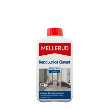 Solutie pentru indepartarea urmelor de ciment de pe suprafetele din marmura si piatra MELLERUD, 1 l