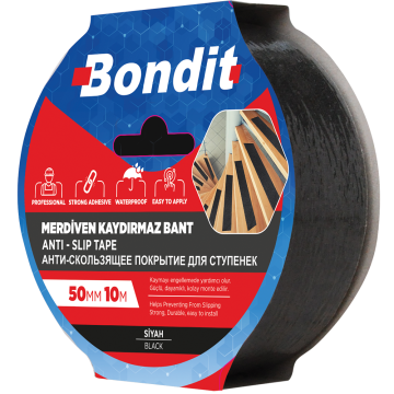 Banda antialunecare cu adeziv pentru trepte Bondit, 50 mm x 10 m
