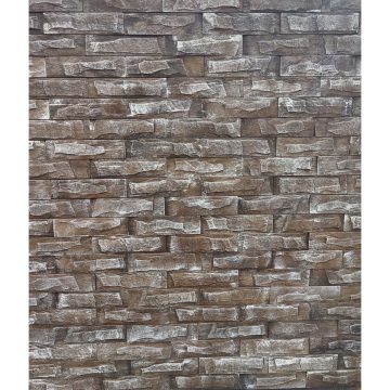 Caramida decorativa interior/exterior Thassos 07, maro, 195x50x10 mm