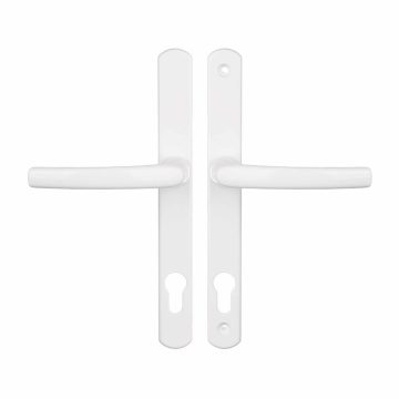 Maner usa interior Ecot Filiz, cu sild pentru cilindru, aluminiu, alb, 92 mm