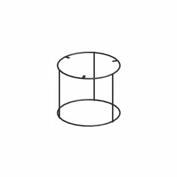 Cadru circular masa, otel, negru mat, 10 x 448 x 380 mm