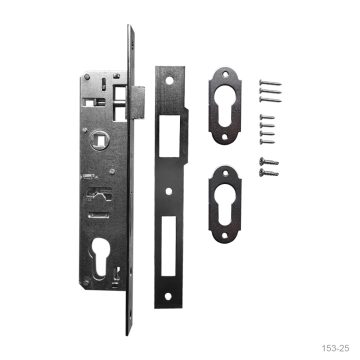 Broasca ingropata Kale, profil ingust, otel cromat, reversibila, placa frontala 23 mm, interax 30 mm, 153 x 85 mm
