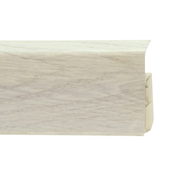 Plinta parchet PVC, stejar Alanso, dublu canal cablu, 2200 x 22 x 80 mm