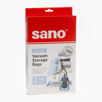 Saci depozitare vacuum Sano, transparent, XXL 90 x 55 cm, 2 bucati