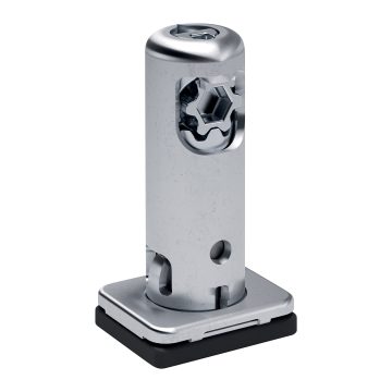 Picior nivelare REKORD TECH, tabla, finisaj zincat, 12 mm