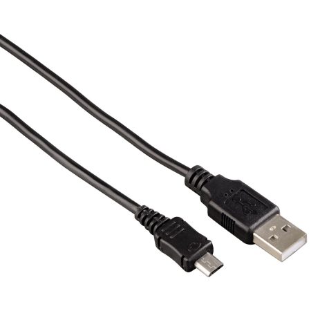 Cablu Hama 108188, micro USB, 0.6 m, Negru