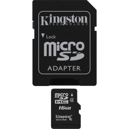 Card de memorie Kingston MicroSDHC, 16GB, Class 4