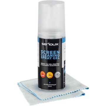 Kit curatare Serioux Gel 150ml + laveta pentru curatat
