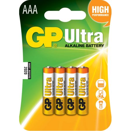 Baterii GP Batteries Ultra Alcaline R3, 4 buc AAA