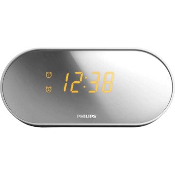 Ceas cu radio Philips AJ2000/12, FM, Argintiu