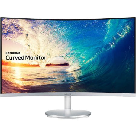 Monitor LED Curbat Samsung LC27F591FDUXEN, 27", VA, HDMI, Display Port, FreeSync, Flicker Free, Boxe Argintiu