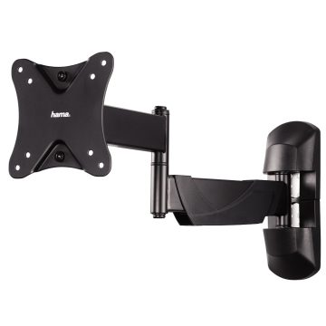Suport TV de perete Hama Full Motion 118662, Reglabil, 10"-26", 25 kg, Negru