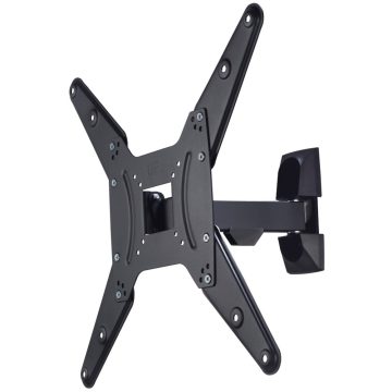 Suport TV de perete Hama Full Motion 118102, Reglabil, 32"-65", 20 kg, Negru