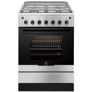 Aragaz pe Gaz Electrolux EKG61182OX, Rotisor, Grill, 4 arzatoare