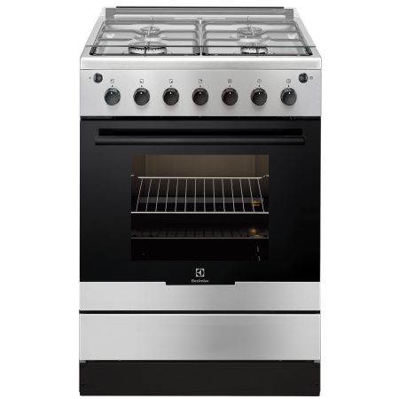 Aragaz pe Gaz Electrolux EKG61182OX, Rotisor, Grill, 4 arzatoare