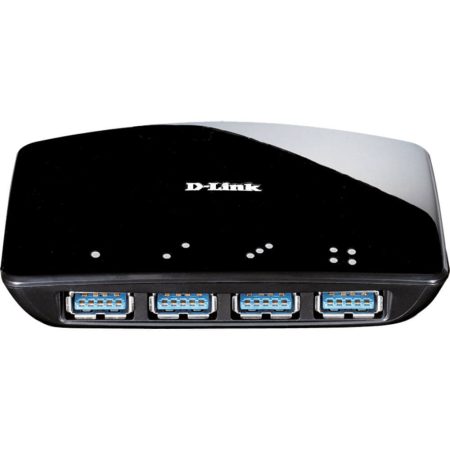 Hub USB D-Link DUB-1340, 4 porturi, USB 3.0