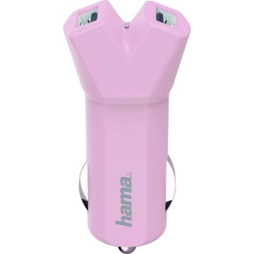 Incarcator auto Hama 178211, USB, Roz