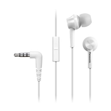 Casti In-Ear Panasonic RP-TCM105E-W, Microfon, Alb