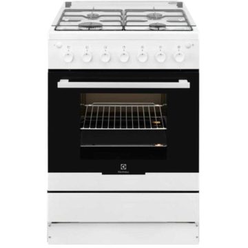 Aragaz pe Gaz Electrolux EKG61182OW, 4 Arzatoare, Grill, Rotisor