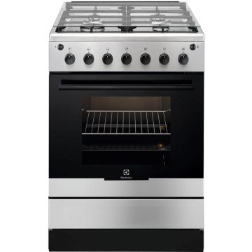 Aragaz pe Gaz Electrolux EKG61185OX, 4 arzatoare, Rotisor, Grill