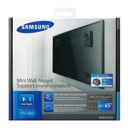 Suport TV de perete Samsung WMN550M, 32"- 65", 50 kg, Negru