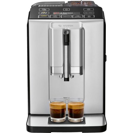 Espressor automat Bosch VeroCup 300 TIS30321RW, 1300 W, 1.4 L, 15 bar, Argintiu
