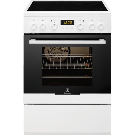 Aragaz electric Electrolux EKC66700OW, Vitroceramic, Grill, Clasa A