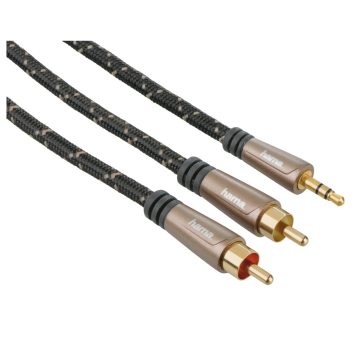 Cablu Hama 122306, 3.5mm Jack plug - 2X RCA plugs, 3m
