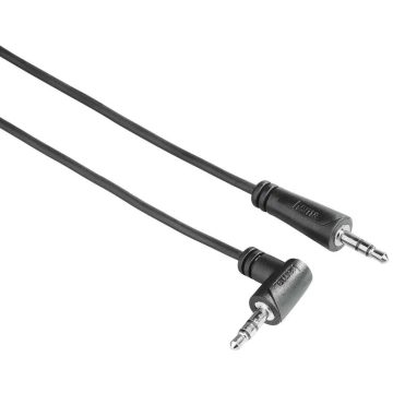 Cablu Hama 122312, 1X 3.5mm Jack plug - 1X 3.5mm Jack plug 90º, 1.5m