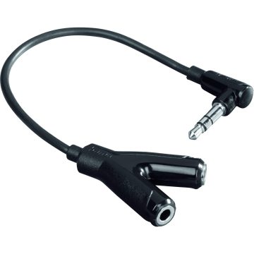 Adaptor Hama 122381, 1 x Jack 3.5 mm T - 2 x Jack 3.5 mm F