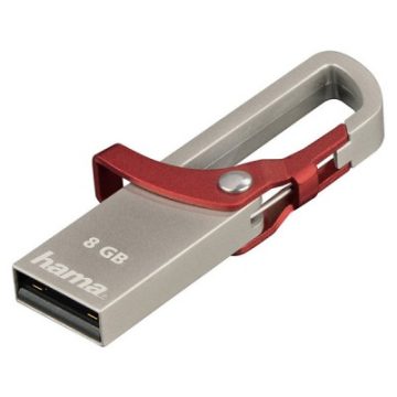 Memorie USB Hama 123919 Hook-Style, 8GB, USB 2.0