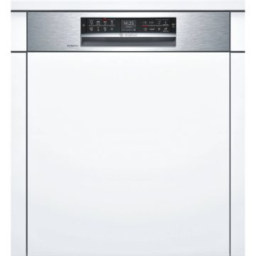 Masina de spalat vase semi-incorporabila Bosch SMI68TS06E, 14 seturi, 8 programe, Clasa A+++
