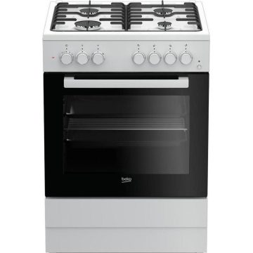 Aragaz Beko FSST62110DW, Gaz, Rotisor, Cuptor electric, Clasa A